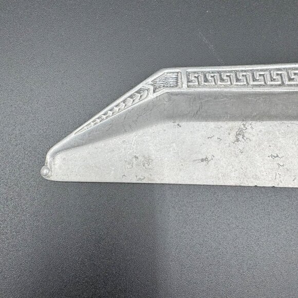 Antique Aluminum Silent Butler Crumb Catcher Tray with Scraper Vintage - Picture 4 of 16